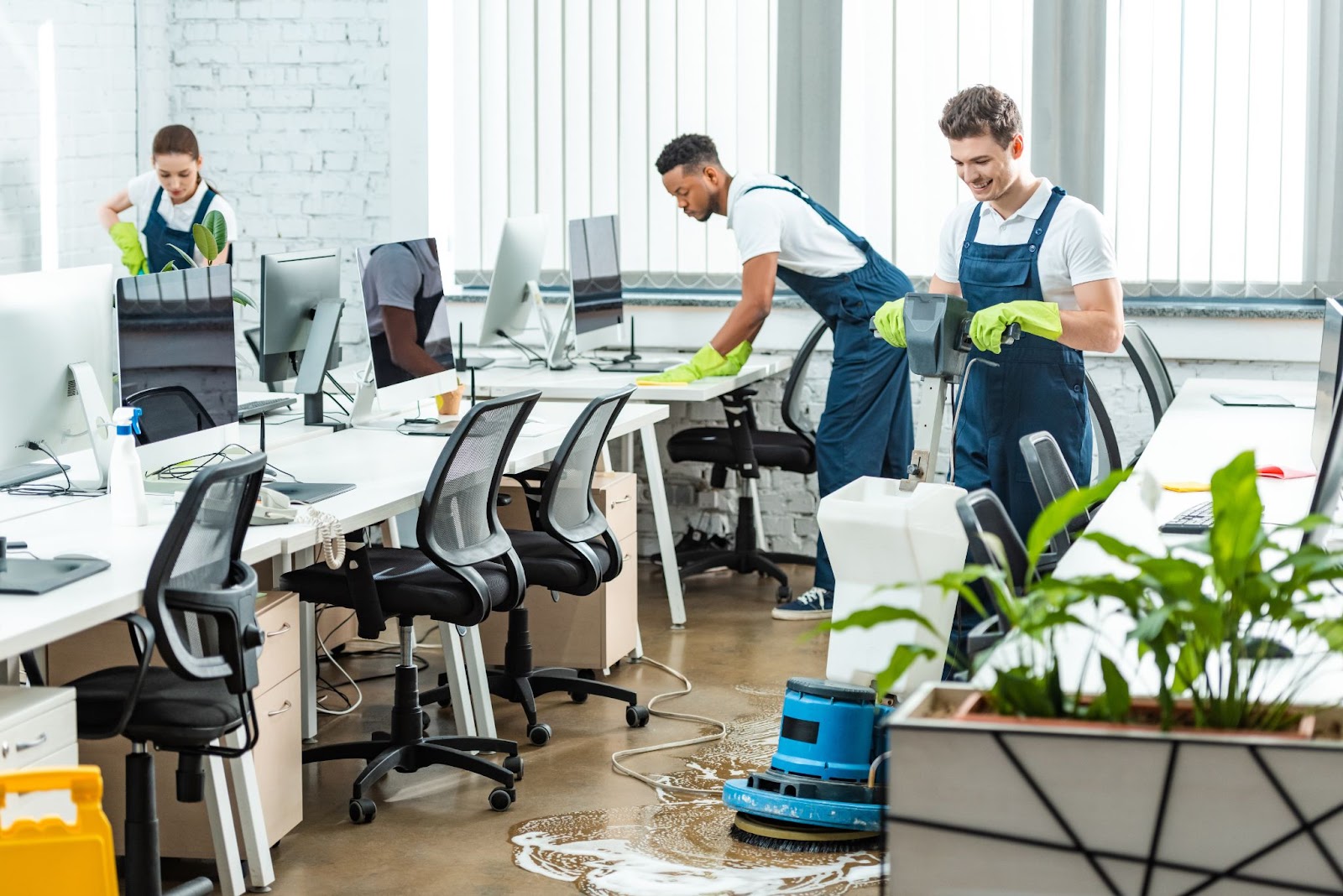 Let Town and Country Office Cleaning Help Make Your Office Floors Shine! 